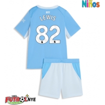 Camiseta Manchester City Rico Lewis #82 Primera Equipación para niños 2026-27 manga corta (+ pantalones cortos)